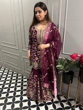 Embroidered Gharara Suit